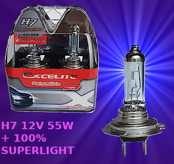 Lamp.alogena H7 12V 55W +100% LUCE INCREDIBILE - Ricambi Auto Online -  Amber Auto Parts